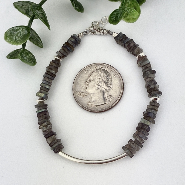 Labradorite and Sterling Silver Bracelet - Image 3