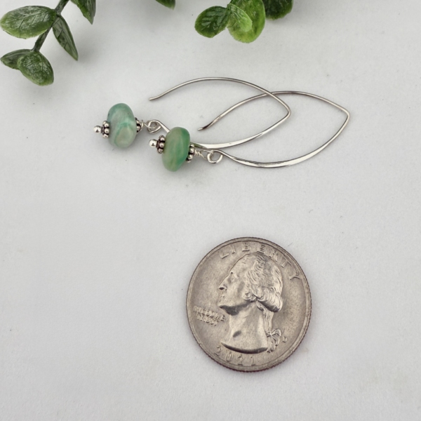Peruvian Blue Opal Earrings - Image 2