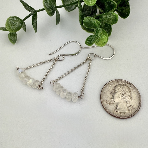 Moonstone Sterling Silver Earrings - Image 3