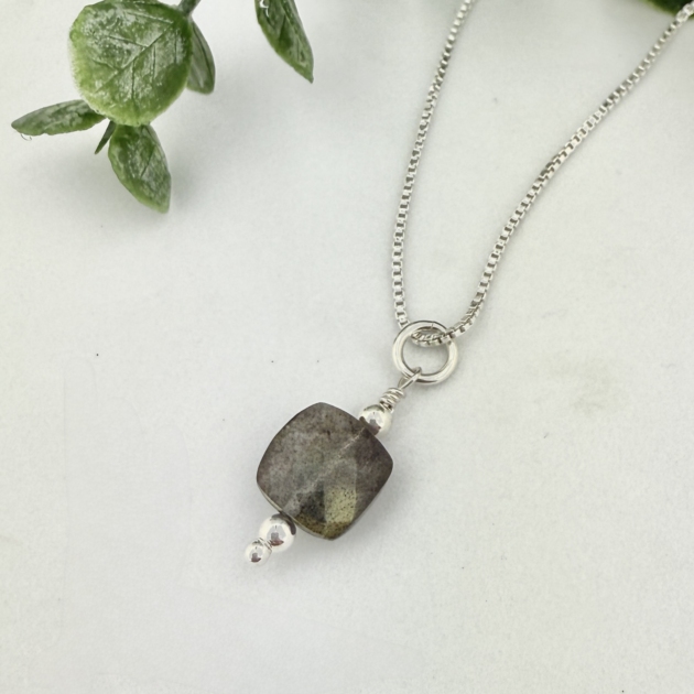 Labradorite Sterling Silver Necklace