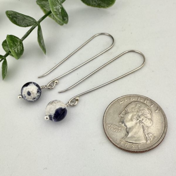 Sodalite Sterling Silver Earrings - Image 3