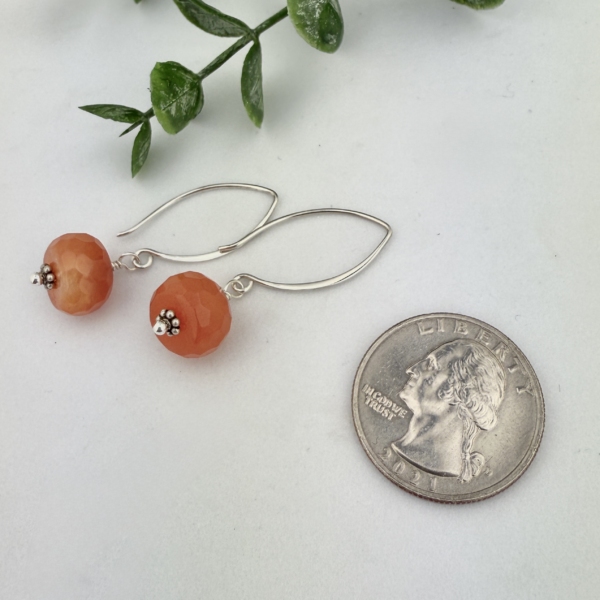 Carnelian Sterling Silver Earrings - Image 3