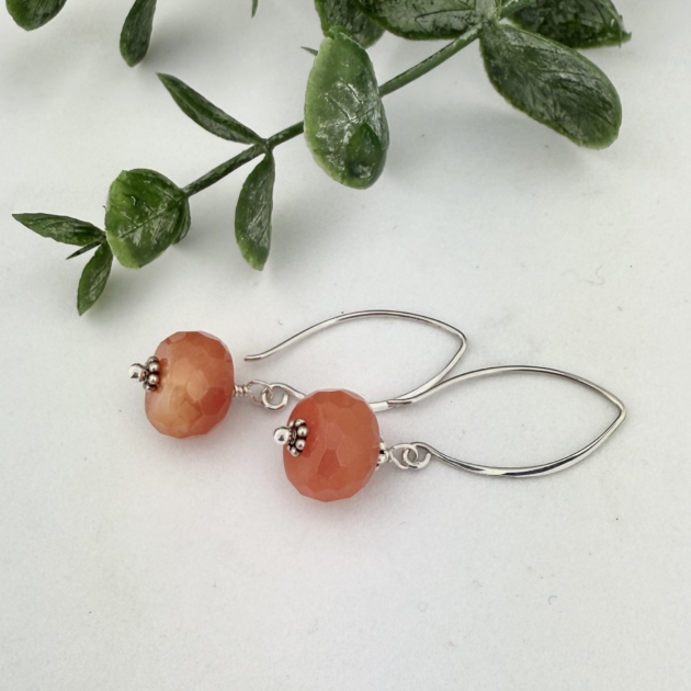 Carnelian Sterling Silver Earrings