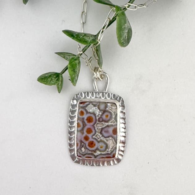 Sterling Silver Ocean Jasper Necklace