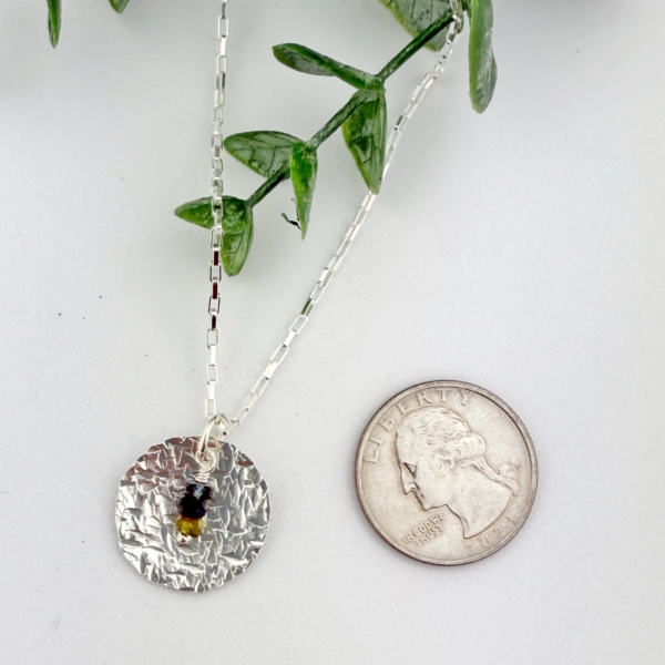 Fall Fashion Tourmaline Necklace – Sterling Silver - Image 2