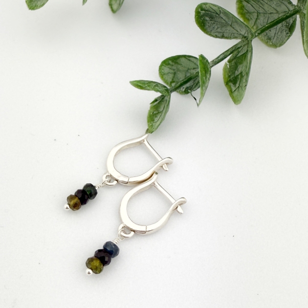 Fall Fashion Tourmaline Earrings – Sterling Silver