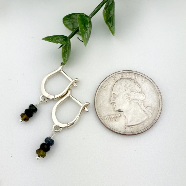 Fall Fashion Tourmaline Earrings – Sterling Silver - Image 2
