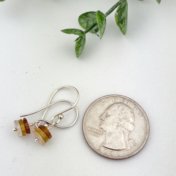 Pumpkin Soup Tourmaline Earrings – Sterling Silver - Image 2