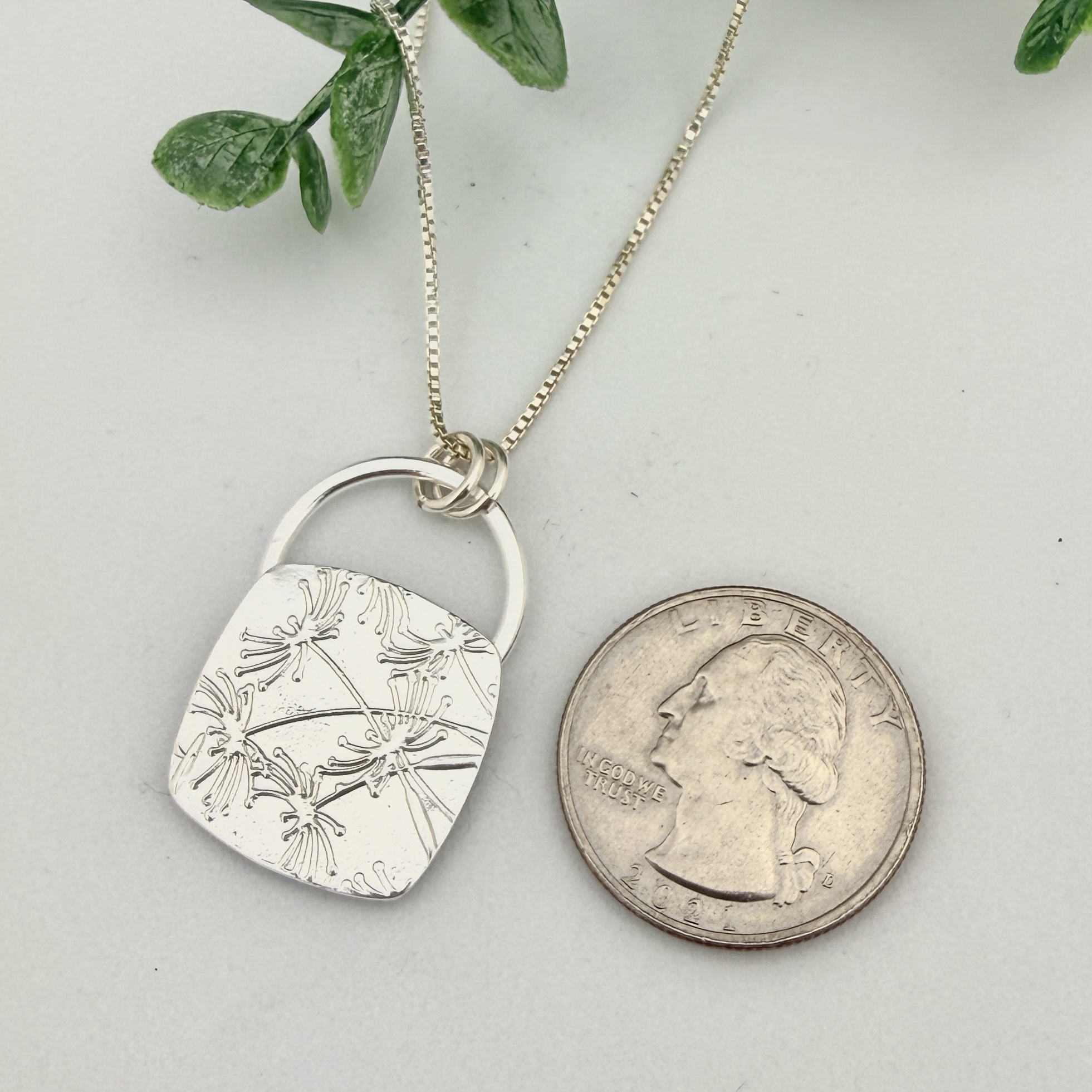 Dandelion Sterling Silver Necklace - Image 2