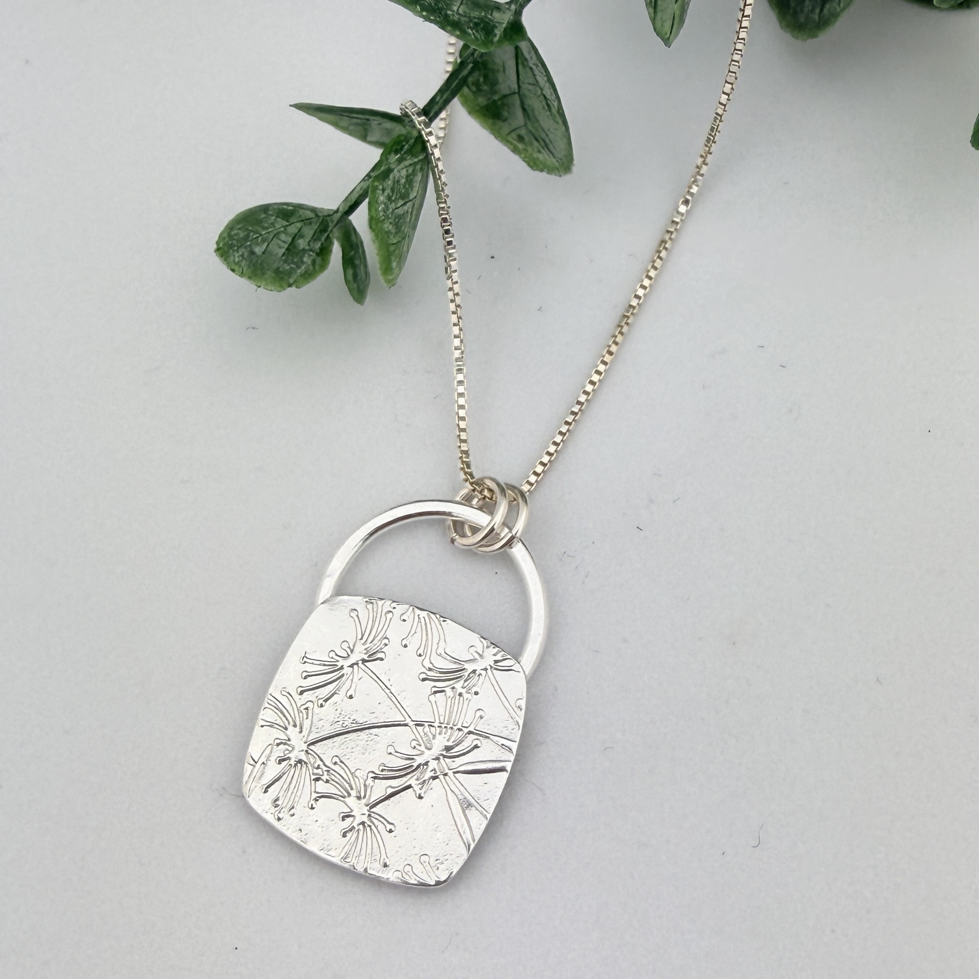 Dandelion Sterling Silver Necklace